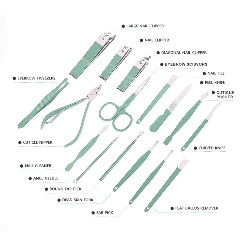 Haie™ Nail Clipper Set (16 Pcs)